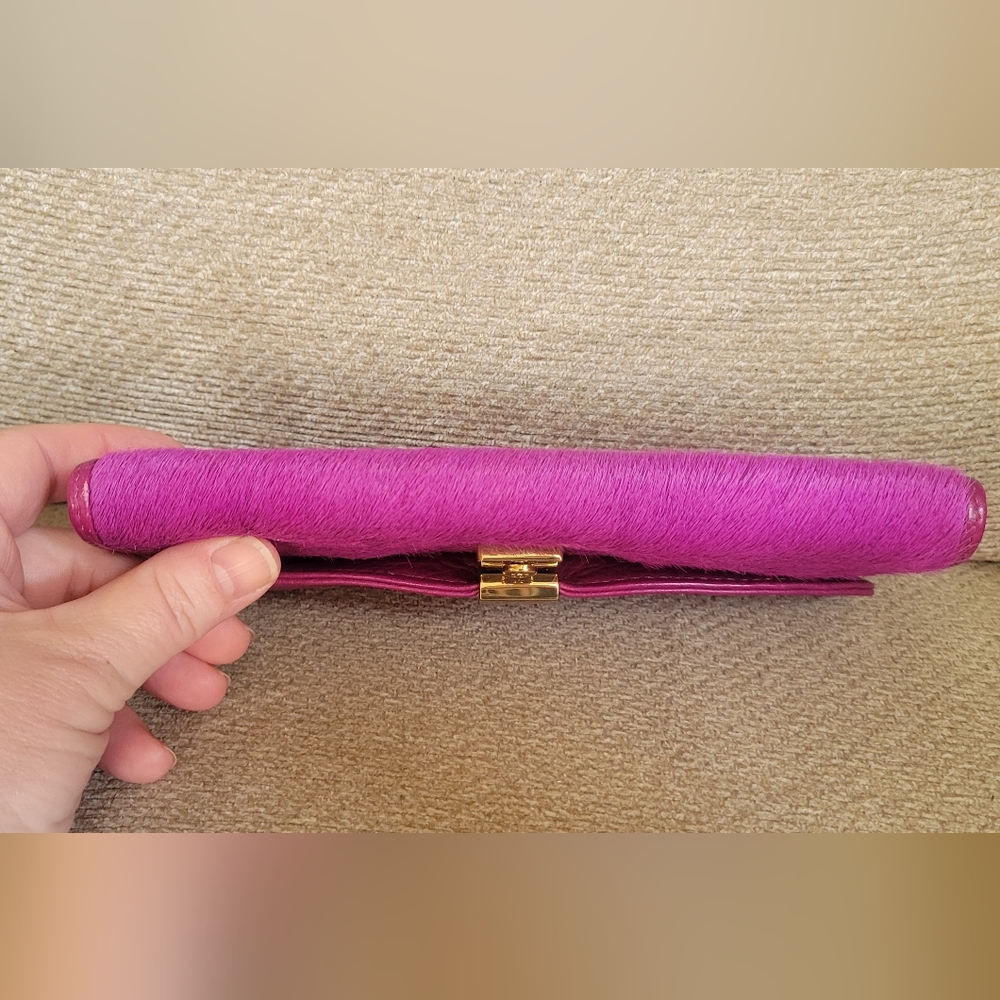 Tory Burch Pricilla Calf Hair Wallet - Picture 5 of 13